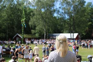 Traditional Swedish Midsummer Celebration
